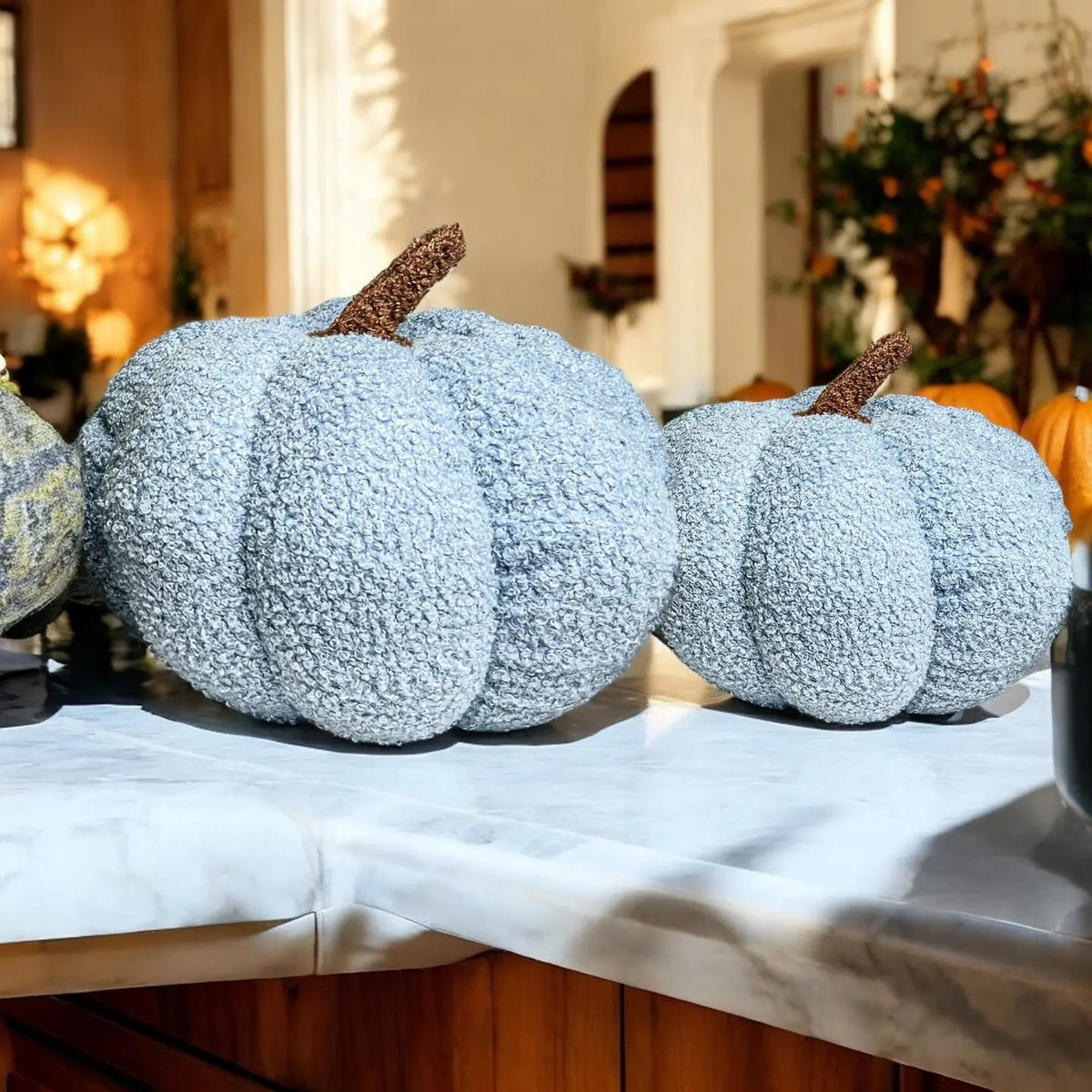 Blair Pumpkin — Plush Velvet Decorative Pumpkin by Gia Roma