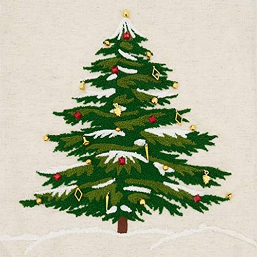Fennco Styles Embroidered Christmas Tree Table Runner 16"×72"