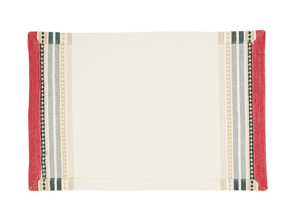 Fennco Styles Dobby Christmas Trees Cotton Placemats 13"×19" or Table Runner 16"×72"