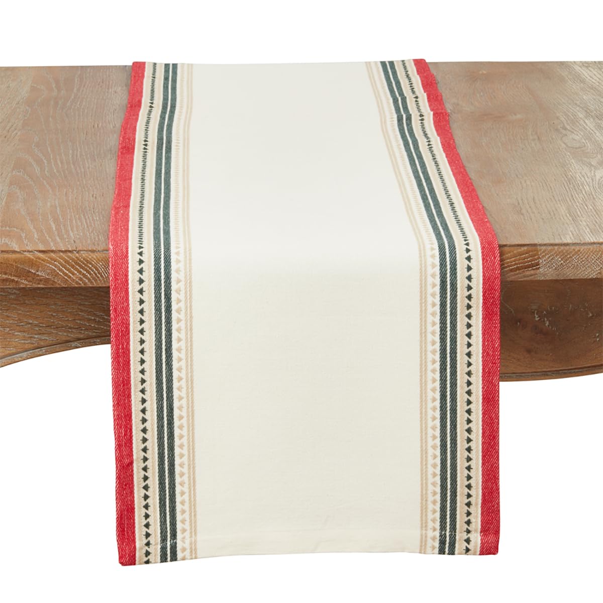Fennco Styles Dobby Christmas Trees Cotton Placemats 13"×19" or Table Runner 16"×72"