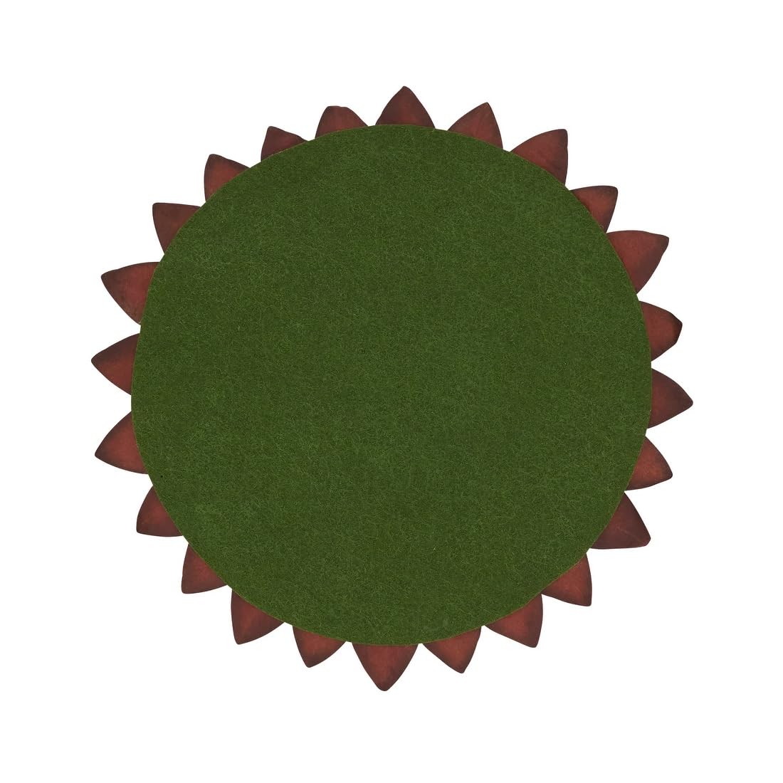 Fennco Styles Harvest Fall Leaves Round Placemats, Set of 4 – Copper