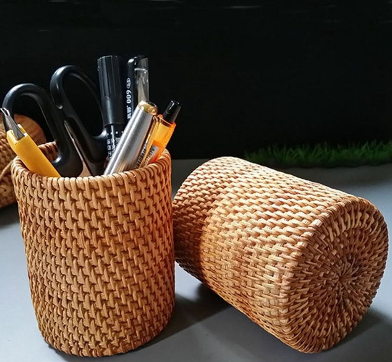 Brown Woven Storage Basket – Autumn Vine Organizer