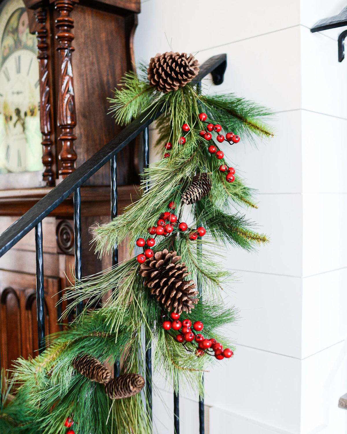 Adirondack Pine, Berry & Pinecone Faux Garland, 6 ft. – Branches Designs
