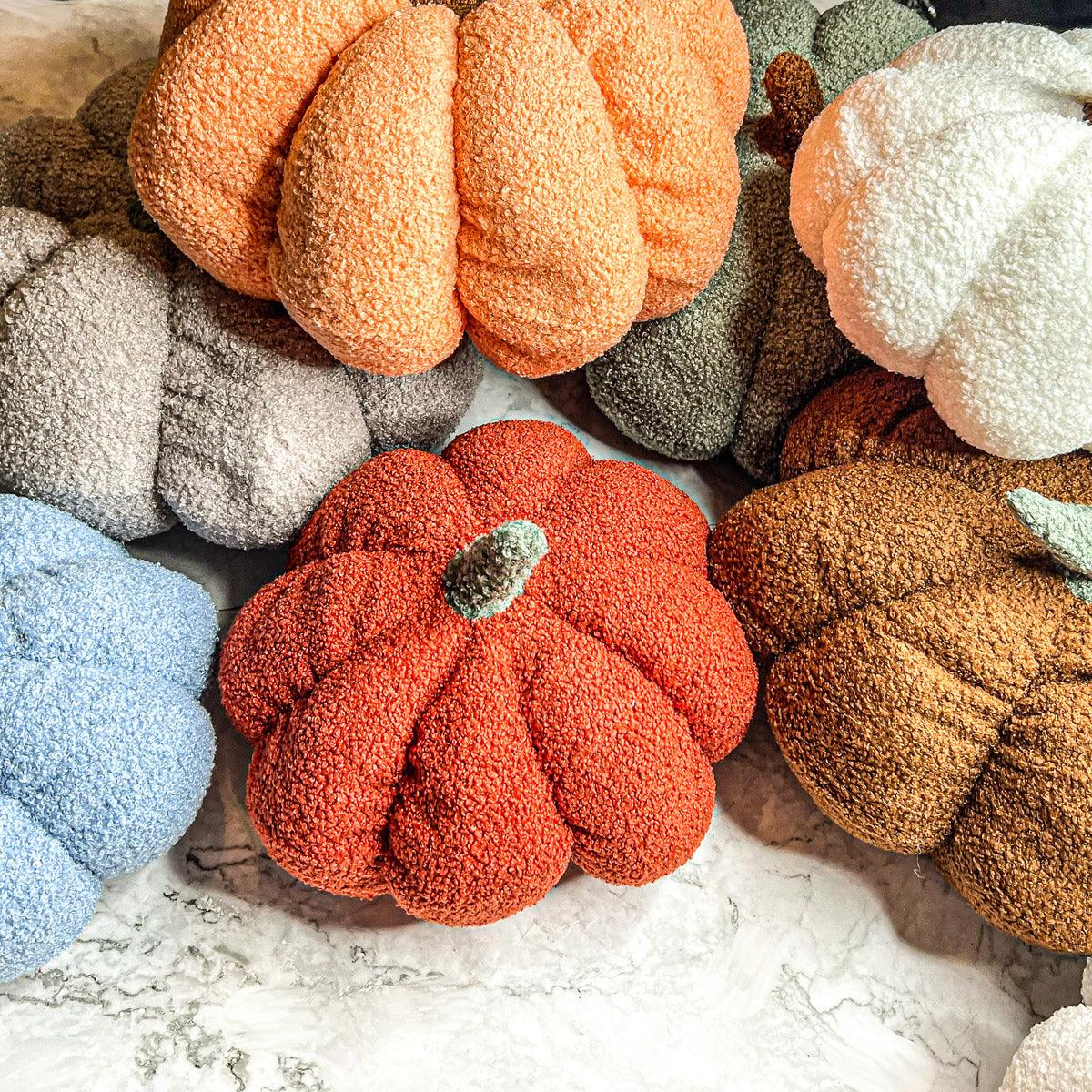 Blair Pumpkin — Plush Velvet Decorative Pumpkin by Gia Roma