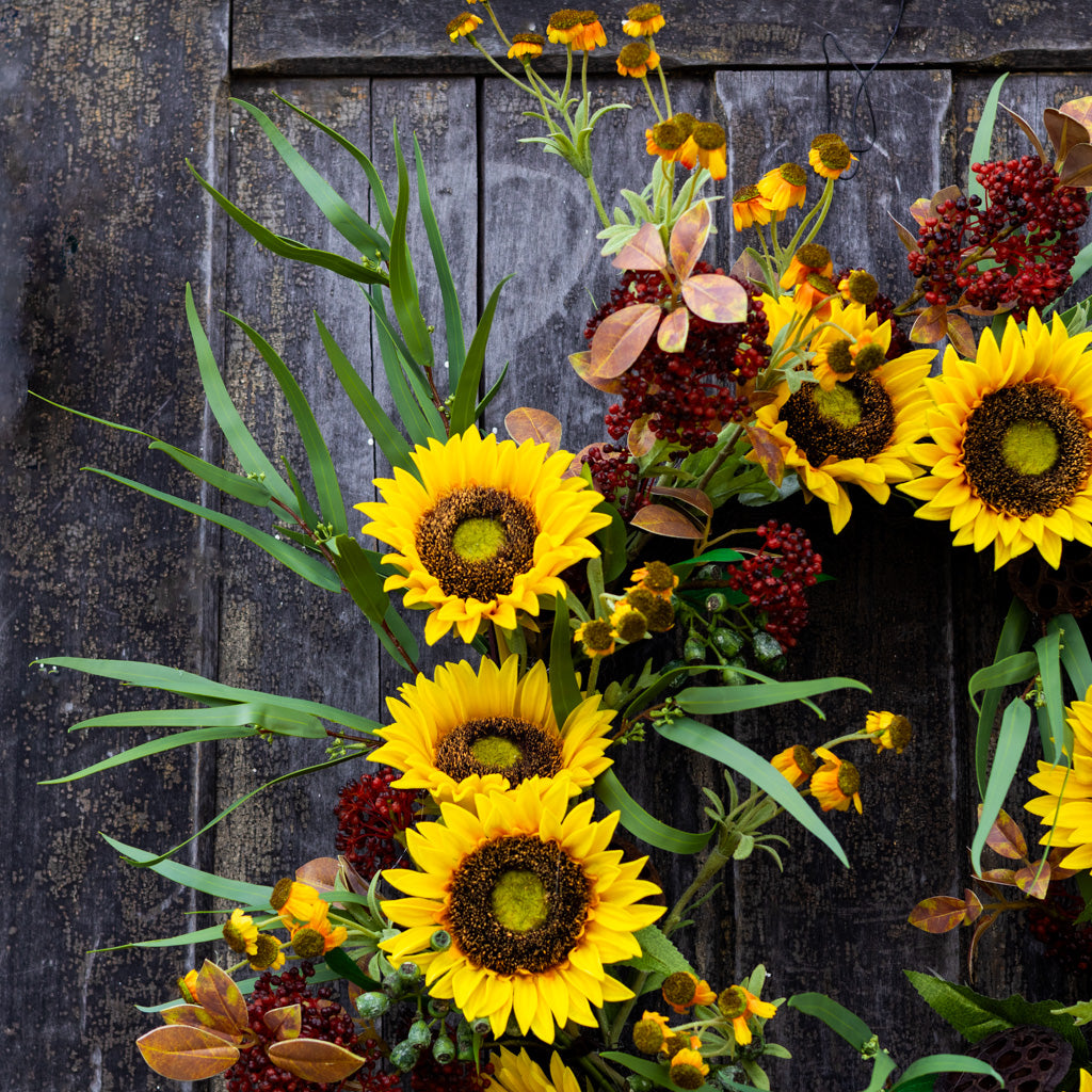Sunflower Harvest Wreath