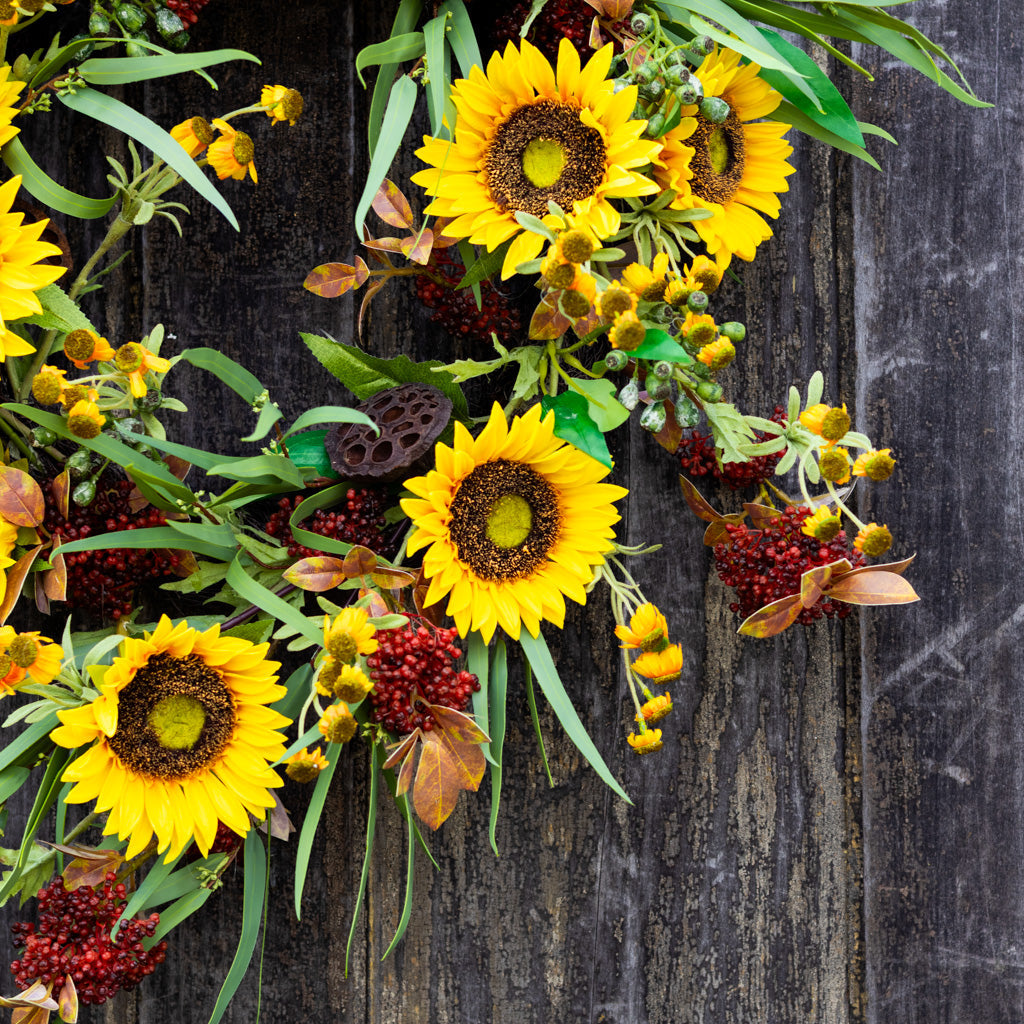 Sunflower Harvest Wreath