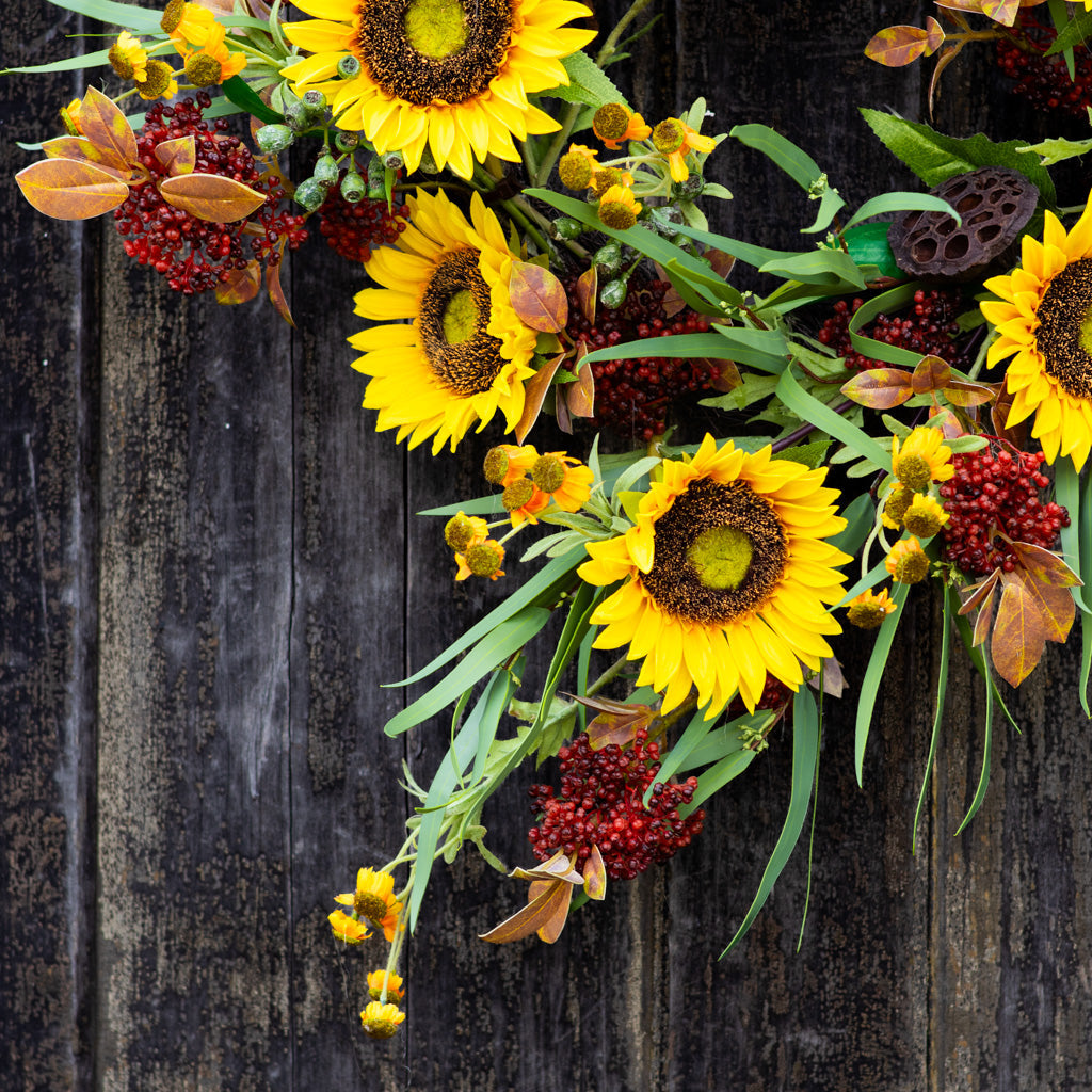Sunflower Harvest Wreath