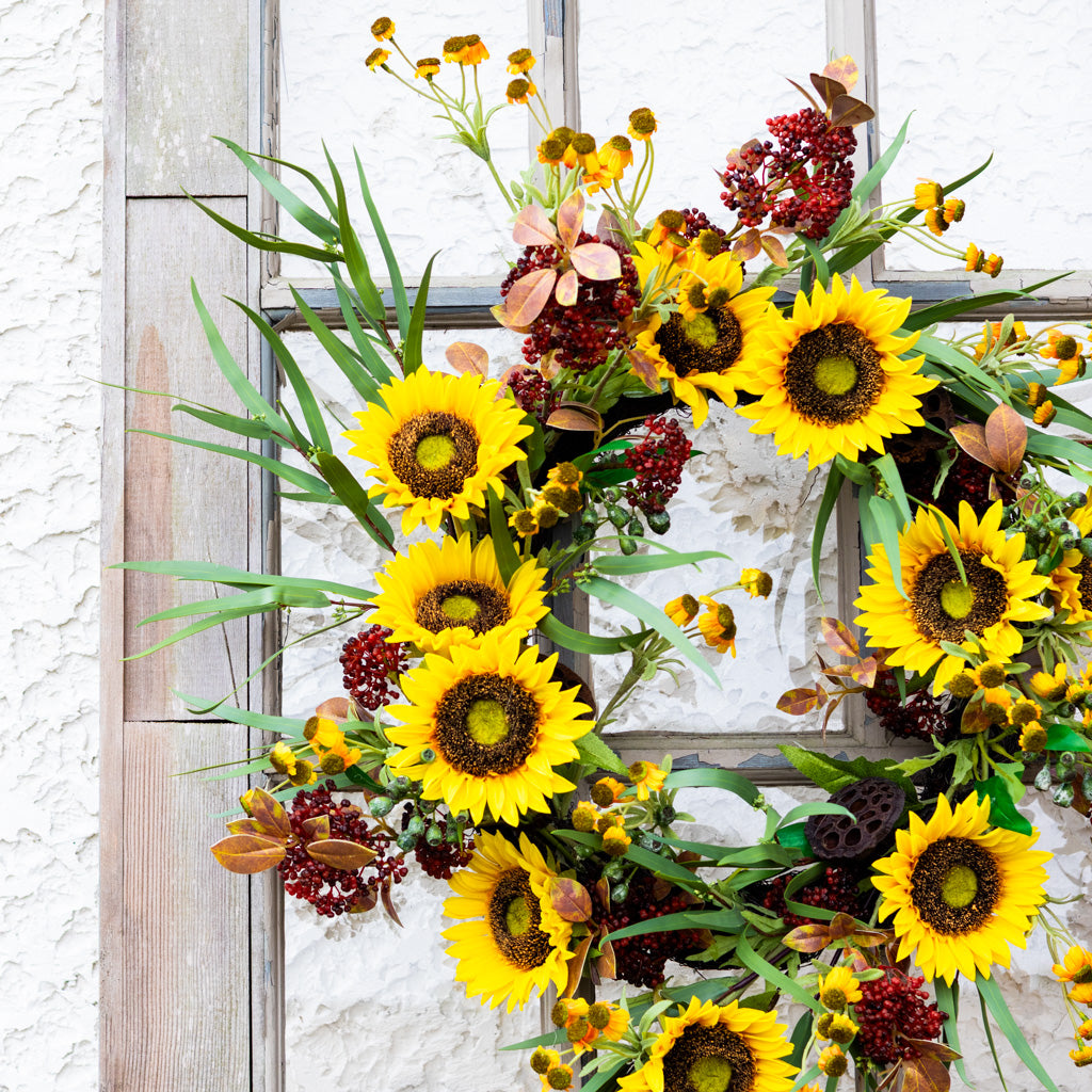 Sunflower Harvest Wreath