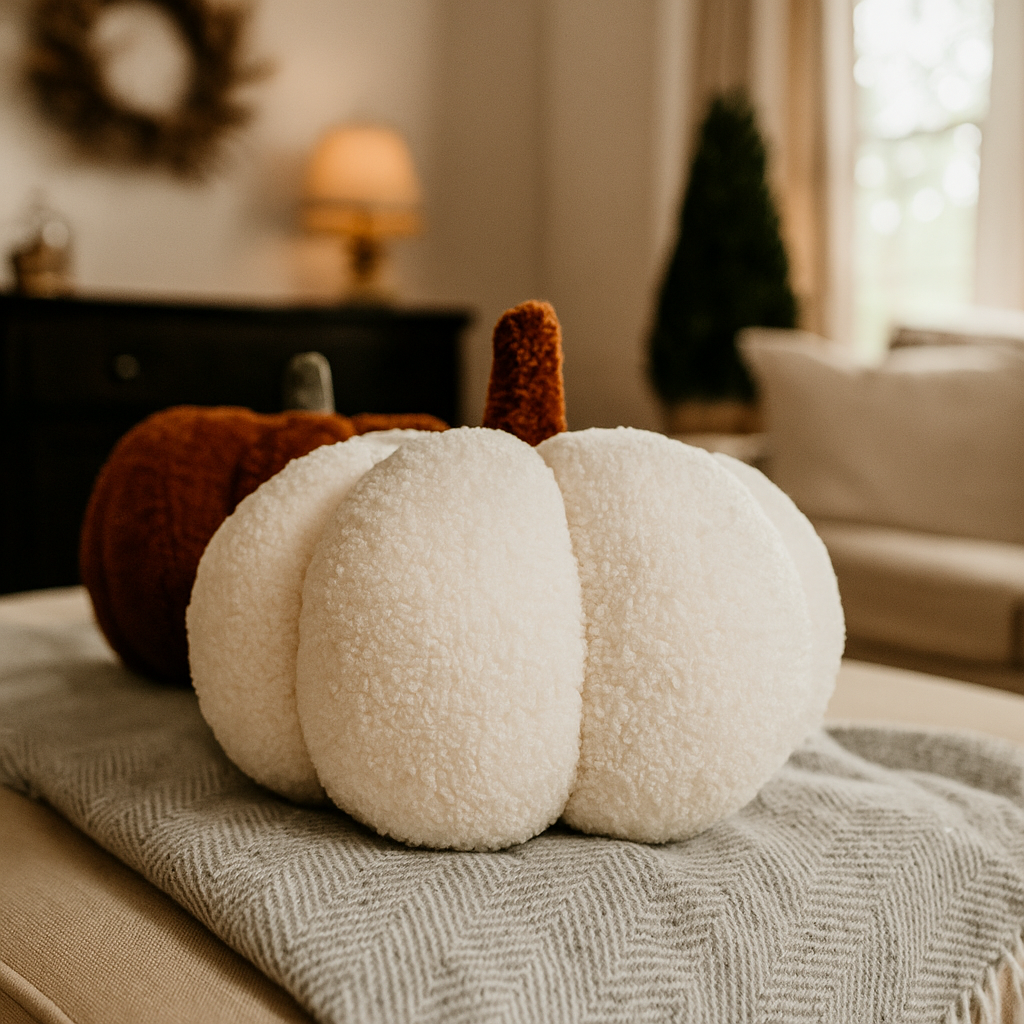 Blair Pumpkin — Plush Velvet Decorative Pumpkin by Gia Roma
