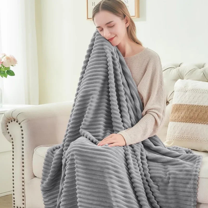 Coral Velvet Solid-Color Throw Blanket – Choose Color & Size