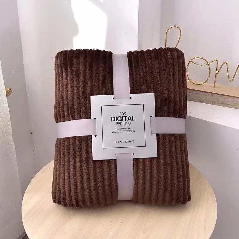 Coral Velvet Solid-Color Throw Blanket – Choose Color & Size