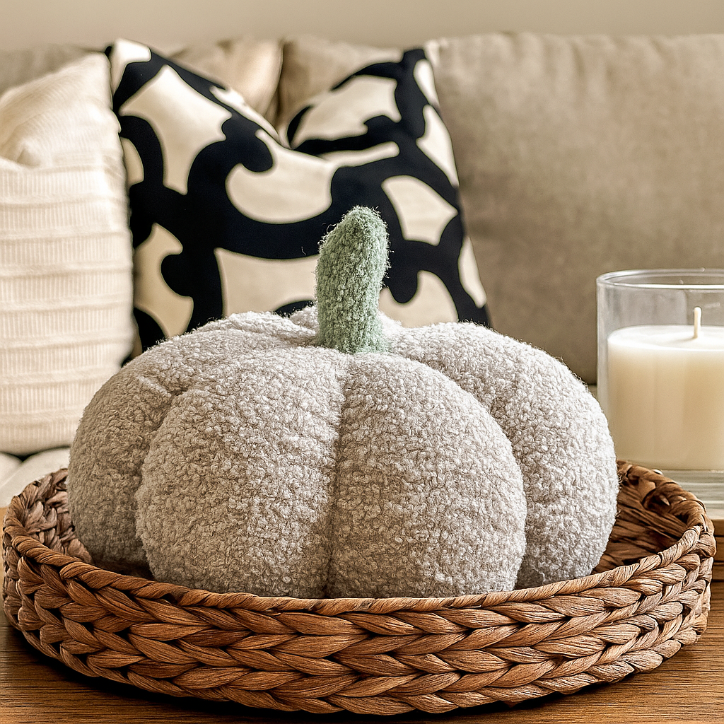 Blair Pumpkin — Plush Velvet Decorative Pumpkin by Gia Roma