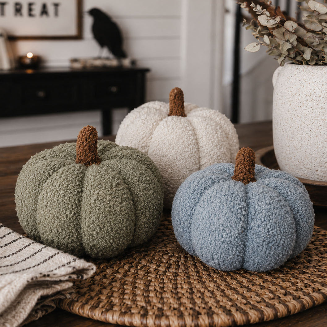 Blair Pumpkin — Plush Velvet Decorative Pumpkin by Gia Roma