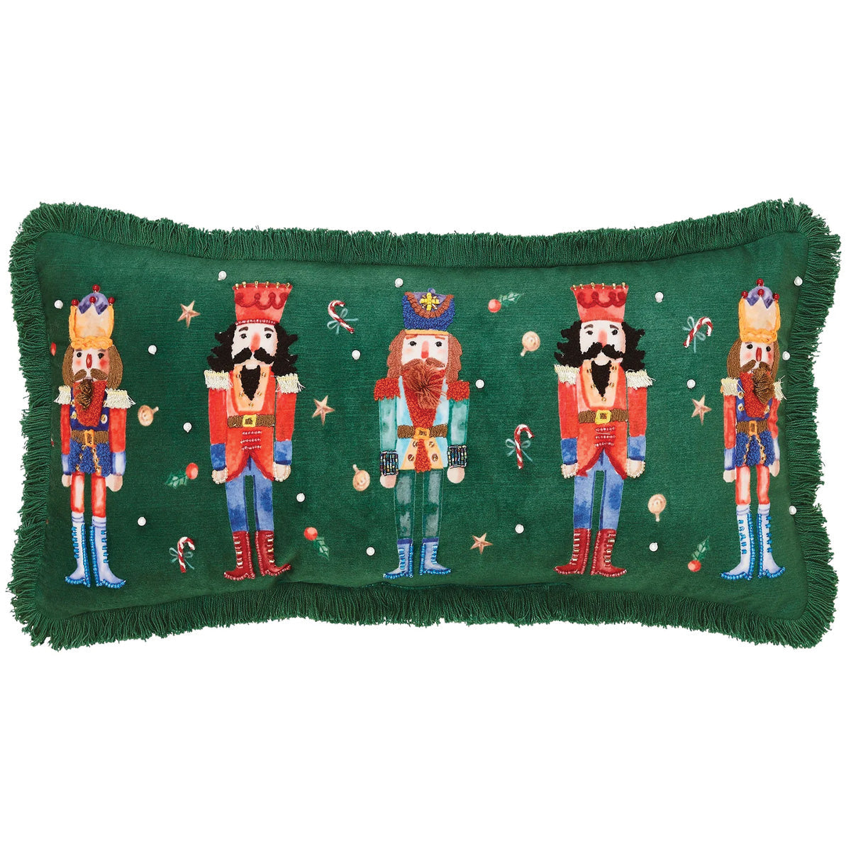 Green Nutcracker Pillow