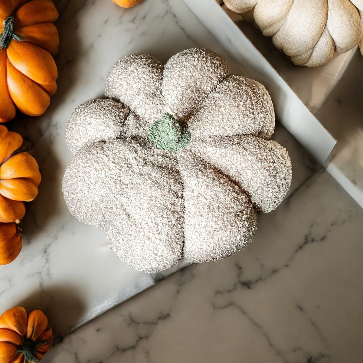 Blair Pumpkin — Plush Velvet Decorative Pumpkin by Gia Roma